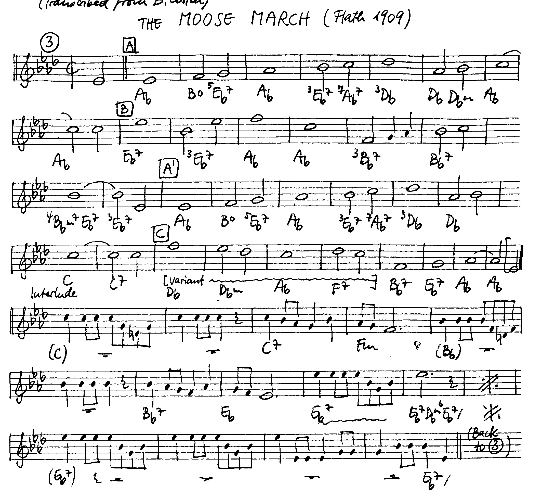 the moose march leadsheet – book us for your next 20s or gatsby event